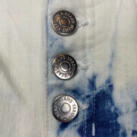 Veronica Beard Debbie Skinny High Rise Bleached Jeans Women 26 Secret PocketsNWT - Picture 11 of 13